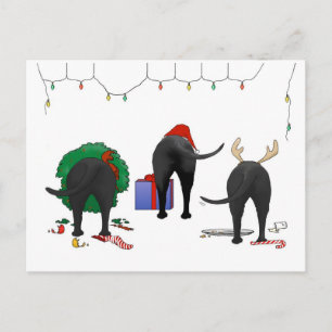 Cartes Pour Fêtes Annuelles Nothin' Butt A Lab Christmas