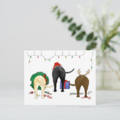 Cartes Pour Fêtes Annuelles Nothin' Butt A Lab Christmas (Debout devant)