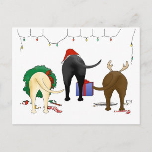 Cartes Pour Fêtes Annuelles Nothin' Butt A Lab Christmas