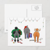 Cartes Pour Fêtes Annuelles Nothin' Butt A Poodle Christmas (Devant / Derrière)