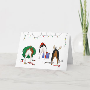 Cartes Pour Fêtes Annuelles Nothin' Butt A Rat Terrier Noël