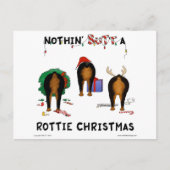 Cartes Pour Fêtes Annuelles Nothin' Butt A Rottie Christmas (Devant)
