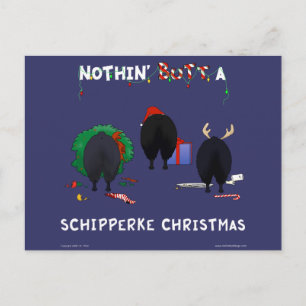 Cartes Pour Fêtes Annuelles Nothin' Butt A Schipperke Christmas