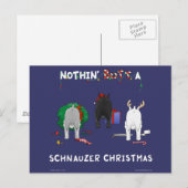 Cartes Pour Fêtes Annuelles Nothin' Butt A Schnauzer Christmas (Devant / Derrière)