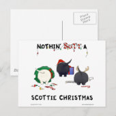 Cartes Pour Fêtes Annuelles Nothin' Butt A Scottie Christmas (Devant / Derrière)