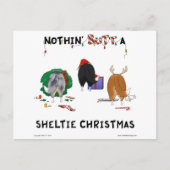 Cartes Pour Fêtes Annuelles Nothin' Butt A Shelty Christmas (Devant)