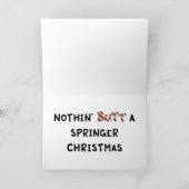Cartes Pour Fêtes Annuelles Nothin' Butt A Springer Christmas (Intérieur)