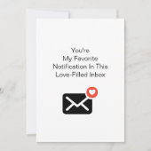 Cartes Pour Fêtes Annuelles Notification préférée Saint-Valentin Anniversaire  (Devant)