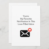 Cartes Pour Fêtes Annuelles Notification préférée Saint-Valentin Anniversaire (Devant / Derrière)
