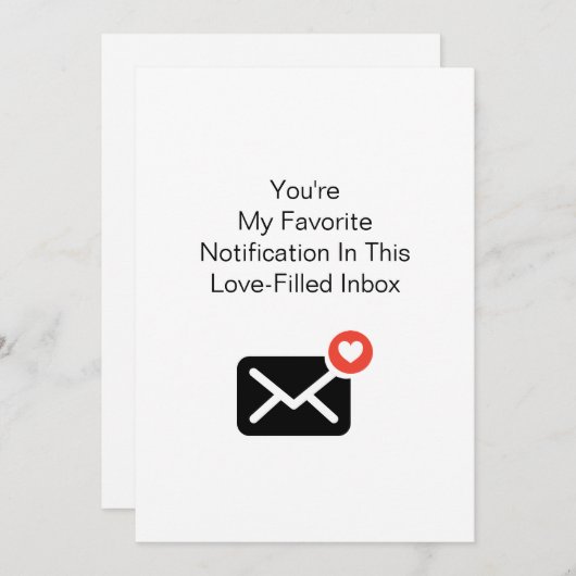 Cartes Pour Fêtes Annuelles Notification préférée Saint-Valentin Anniversaire  (Devant / Derrière)