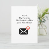 Cartes Pour Fêtes Annuelles Notification préférée Saint-Valentin Anniversaire (Debout devant)