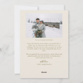 Cartes Pour Fêtes Annuelles Notre cadeau d'amour Noël Créme photo nouvellement (Dos)