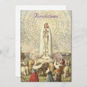 Cartes Pour Fêtes Annuelles Notre-Dame de Fatima (Devant / Derrière)