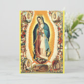 Cartes Pour Fêtes Annuelles Notre-Dame de Guadalupe (Debout devant)