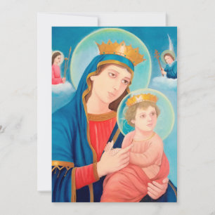 Cartes Pour Fêtes Annuelles Notre-Dame de Perpétuel aide catholique