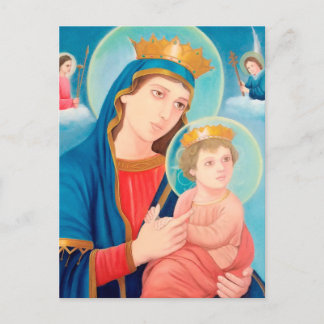 Cartes Pour Fêtes Annuelles Notre-Dame de Perpétuel aide catholique