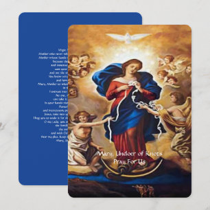 Cartes Pour Fêtes Annuelles Notre-Dame, qui a la prière des noeuds