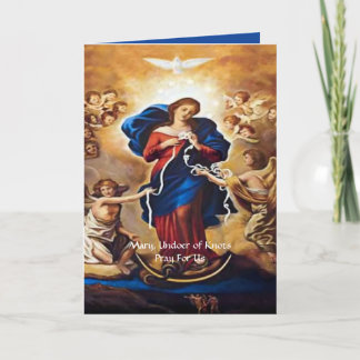 Cartes Pour Fêtes Annuelles Notre-Dame, qui a la prière des noeuds