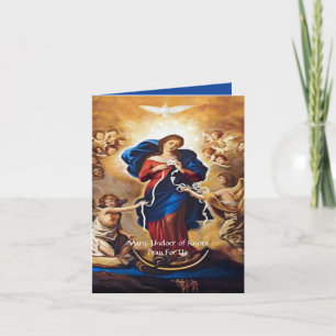 Cartes Pour Fêtes Annuelles Notre-Dame, qui a la prière des noeuds