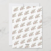 Cartes Pour Fêtes Annuelles Notre nouvelle maison Noël Verdure Monogramme Wrea (Dos)