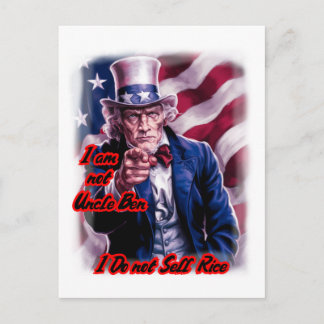 Cartes Pour Fêtes Annuelles Notre oncle Sam patriotique sur un