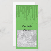 Cartes Pour Fêtes Annuelles Notre petit monstre (Devant / Derrière)