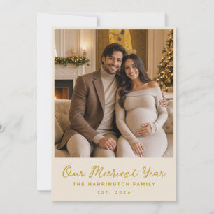 Cartes Pour Fêtes Annuelles Notre photo de famille de Noël pour la plus joyeus