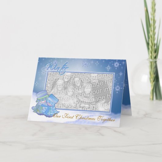 Cartes Pour Fêtes Annuelles Notre premier Noël (Devant)