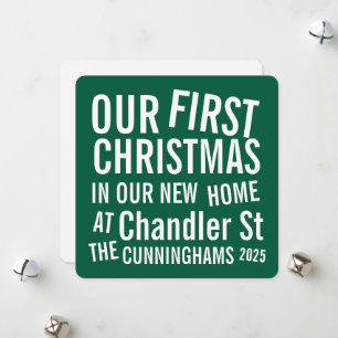 Cartes Pour Fêtes Annuelles Notre premier Noël dans notre nouvelle maison Mode