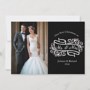 Cartes Pour Fêtes Annuelles Notre premier Noël Ensemble Lesbiennes Salutation