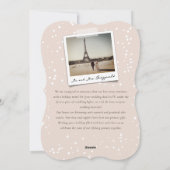 Cartes Pour Fêtes Annuelles Notre premier Noël ensemble photo de script blanc (Dos)