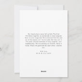 Cartes Pour Fêtes Annuelles Notre première photo côtière de Noël Mariée (Dos)