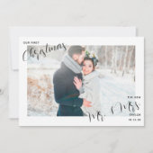 Cartes Pour Fêtes Annuelles Notre première photo de Noël (Devant)