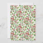 Cartes Pour Fêtes Annuelles Notre première photo de script de Noël marié (Dos)