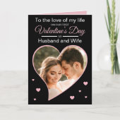 Cartes Pour Fêtes Annuelles Notre première Saint Valentin en tant que mari et (Devant)