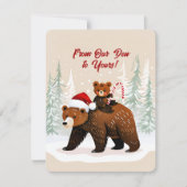 Cartes Pour Fêtes Annuelles Nounours adorables et message de fête (Devant)