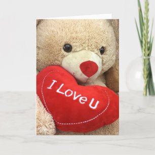 Cartes Pour Fêtes Annuelles Nounours d'ours en peluche de la Saint-Valentin