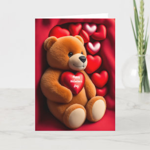 Cartes Pour Fêtes Annuelles Nounours ours en peluche de la Saint-Valentin