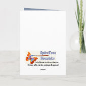 Cartes Pour Fêtes Annuelles Nounours - premier Noël du bébé (Dos)