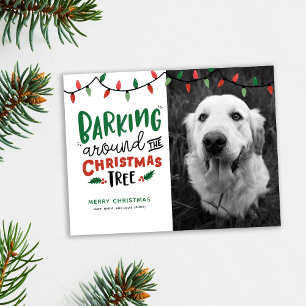 Cartes Pour Fêtes Annuelles Nourriture Autour De Noël Arbre Chien Chien Noël