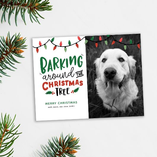 Cartes Pour Fêtes Annuelles Nourriture Autour De Noël Arbre Chien Chien Noël