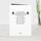 Cartes Pour Fêtes Annuelles Nous 3 rois - Noël d'art déco personnalisé (Dos)