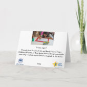 Cartes Pour Fêtes Annuelles Nous aimons la neige (Dos)