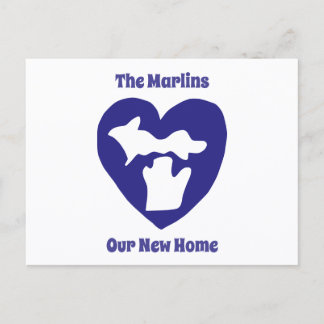 Cartes Pour Fêtes Annuelles Nous aimons notre nouvelle maison dans le Michigan