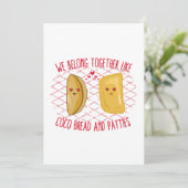 Cartes Pour Fêtes Annuelles Nous appartenons ensemble comme du pain de coco et (Debout devant)