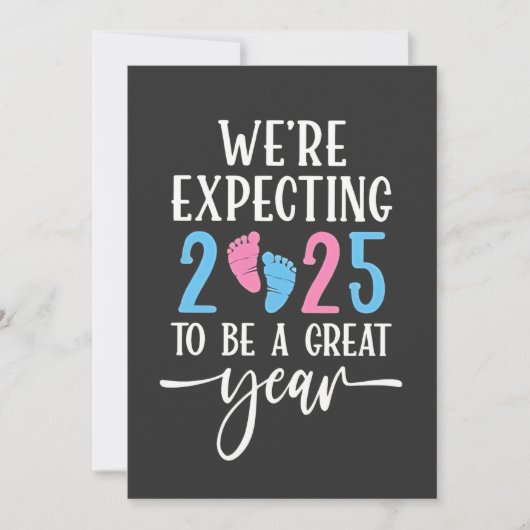 Cartes Pour Fêtes Annuelles Nous attendons 2025 comme une excellente année pou (Devant)