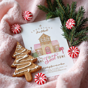 Cartes Pour Fêtes Annuelles Nous avons déménagé notre maison Sweet Home Ginger