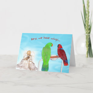 Cartes Pour Fêtes Annuelles Nous avons des ailes