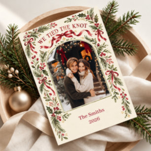 Cartes Pour Fêtes Annuelles Nous avons noué le nœud Photo de Noël