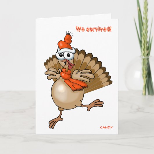 Cartes Pour Fêtes Annuelles Nous avons survécu ! Nouvelle année heureuse (Devant)